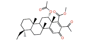 12a-Acetoxy-20,24-dimethyl-16,24-dioxo-14,17-scalaradien-25-oic acid methyl ester